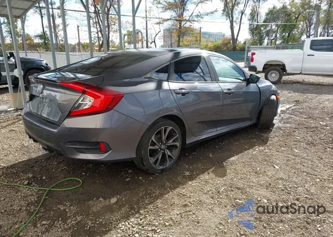 2019 Honda Civic Sport from USA, damaged, VIN 2HGFC2F88KH582410